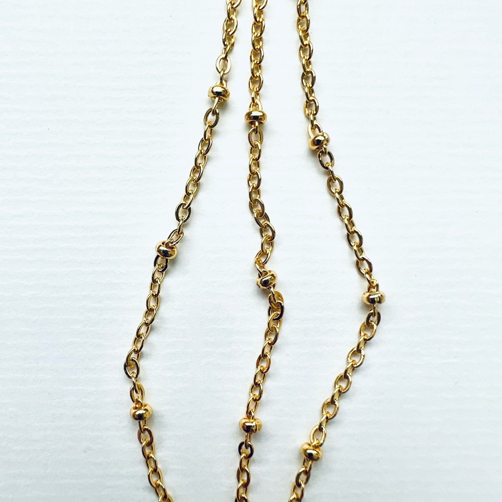 1x triple stainless steel chain with round carabiner 18” - Picture 7 of 16
